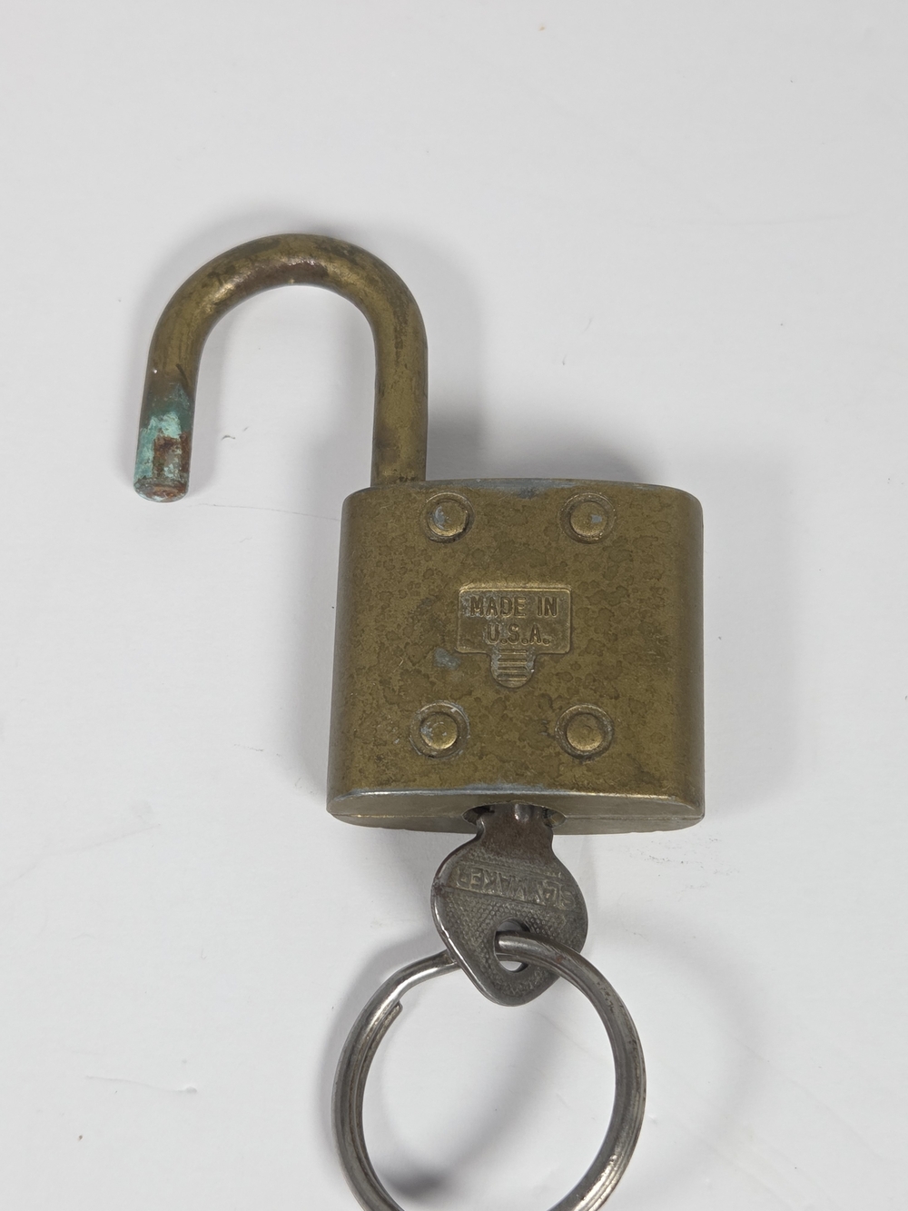 Slaymaker Brass Rustless Padlock with Key - Picture 4 of 5